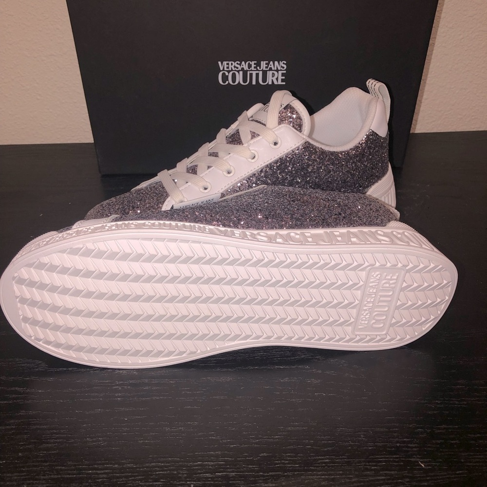 Versace Jeans Couture Sparkling Lace Up Sneakers - Picture 4 of 9